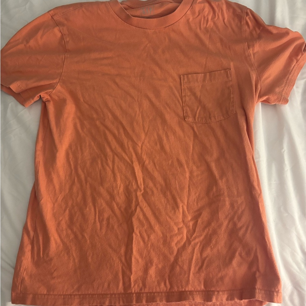 GAP Men's Short Sleeve Orange Tee